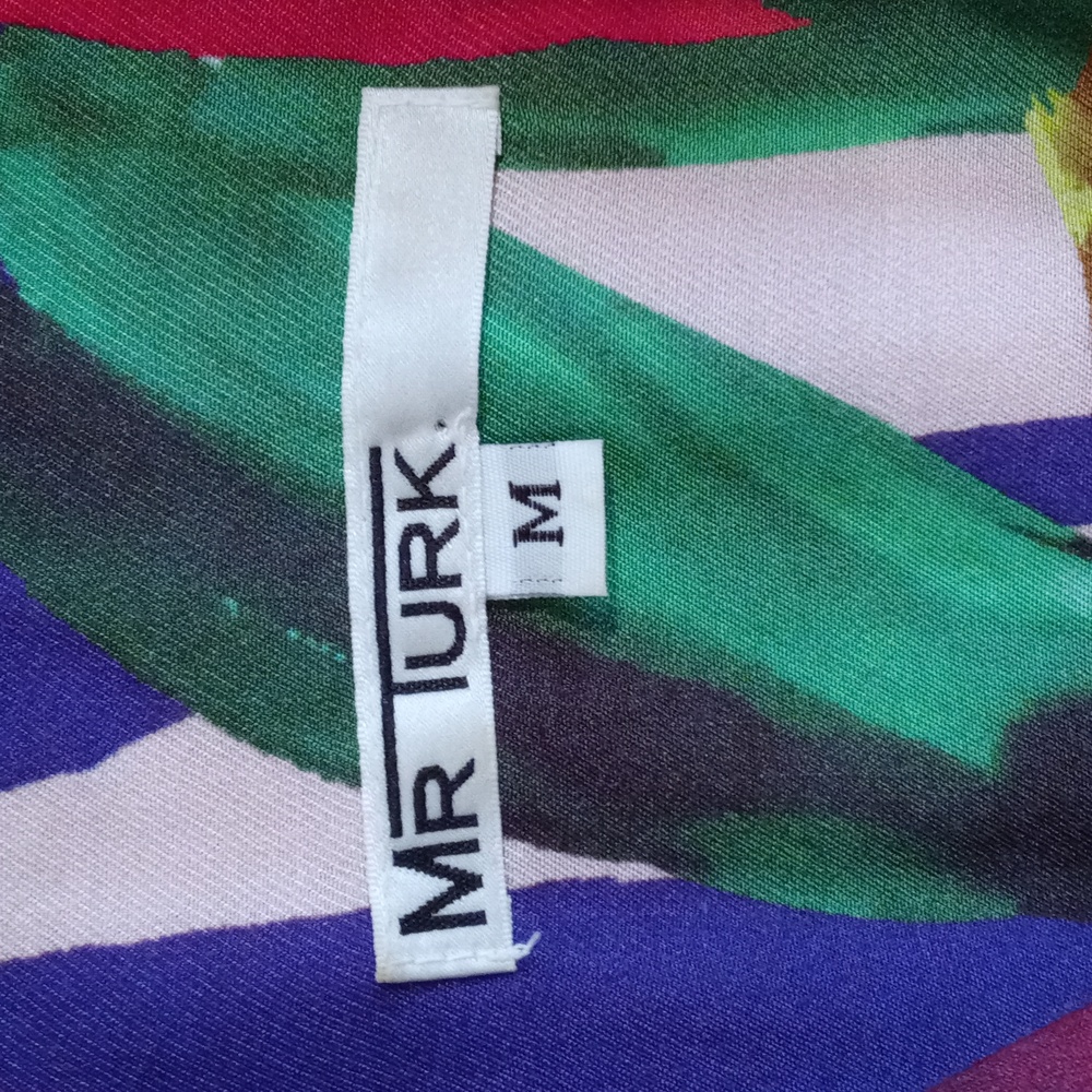 🦜Mr. Turk🦜 - Multicolor Abstract Print S/S Button Down Shirt - Picture 3 of 14